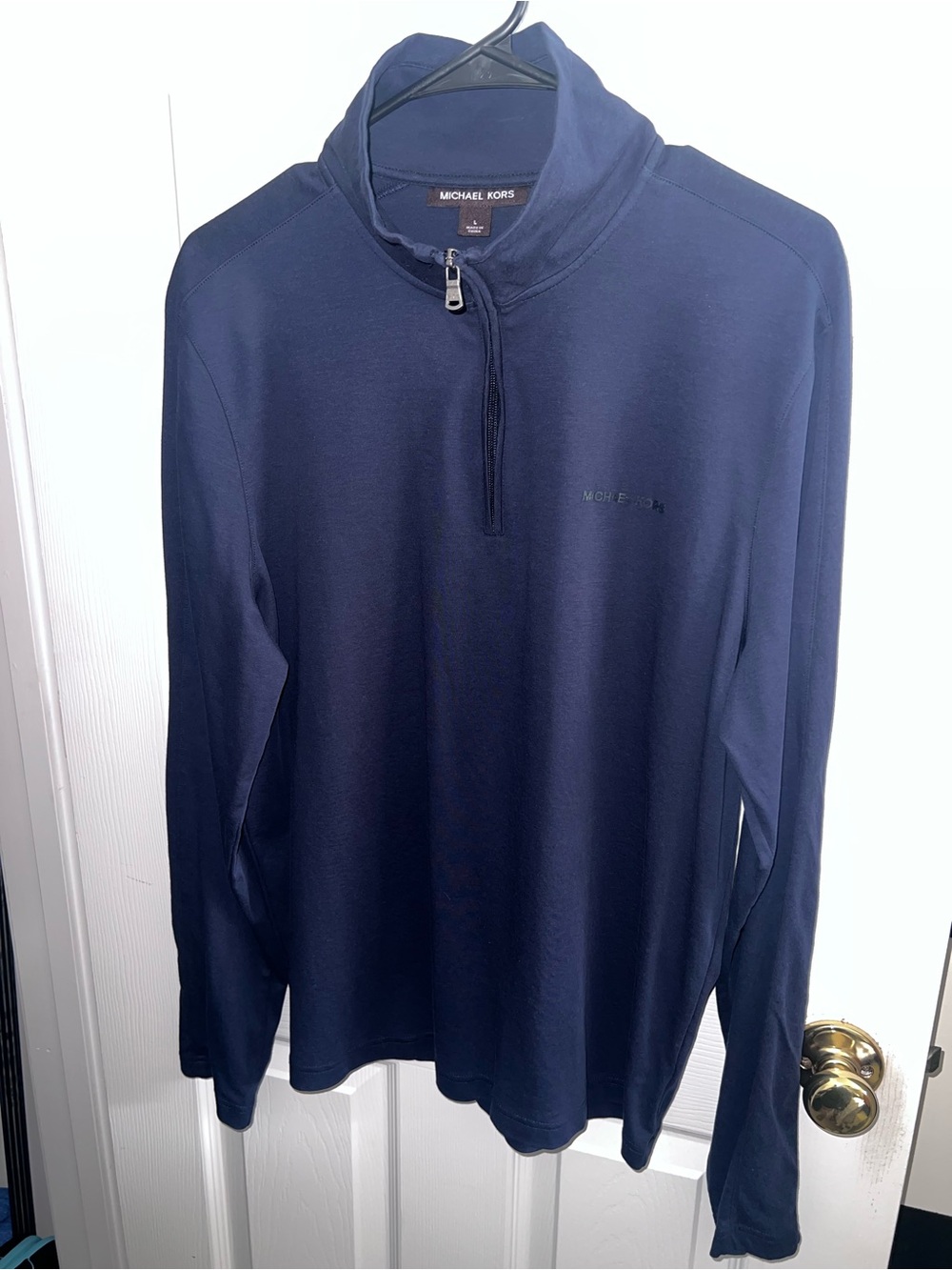 Michael Kors Navy Half-Zip Pullover